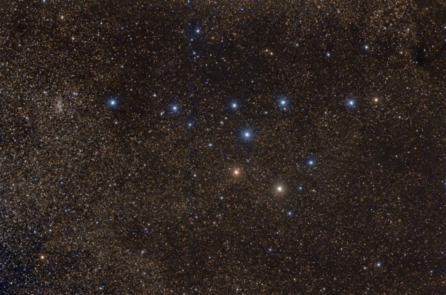 The “Coat Hanger” Asterism. 40×180 sec @ ISO 1600, TV-85 at F/5.6, IDAS-LPS, Modified Canon T3.