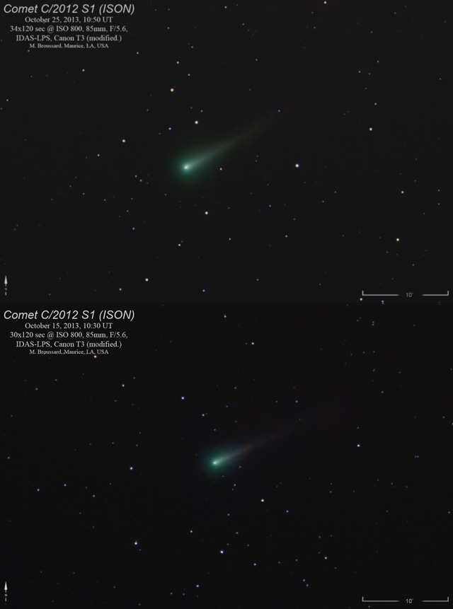 Comet ISON Growing in Size – Nearly Doubled in 10 Days! | Mike's ...