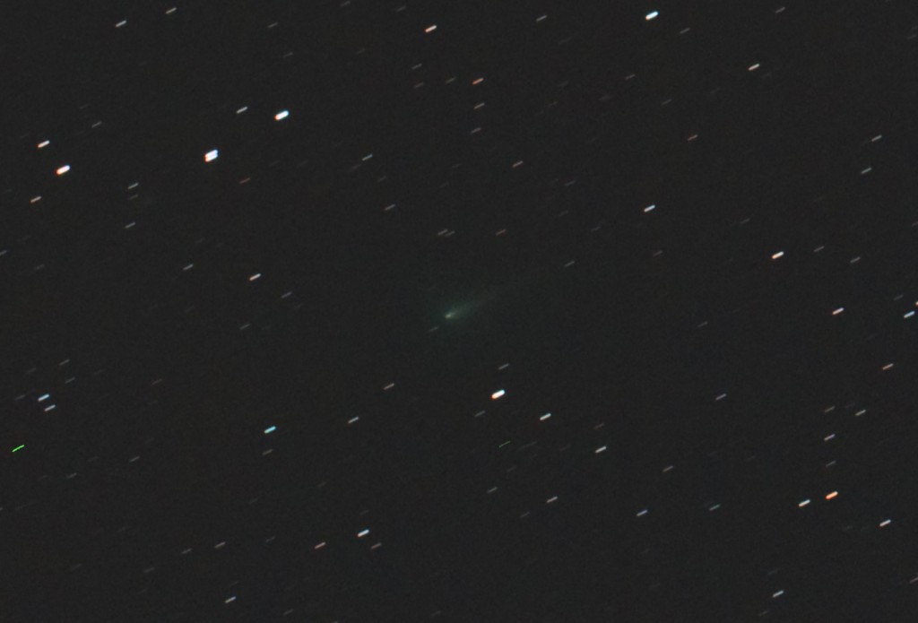 Comet ISON Preliminary Image (Aligned on comet.) 