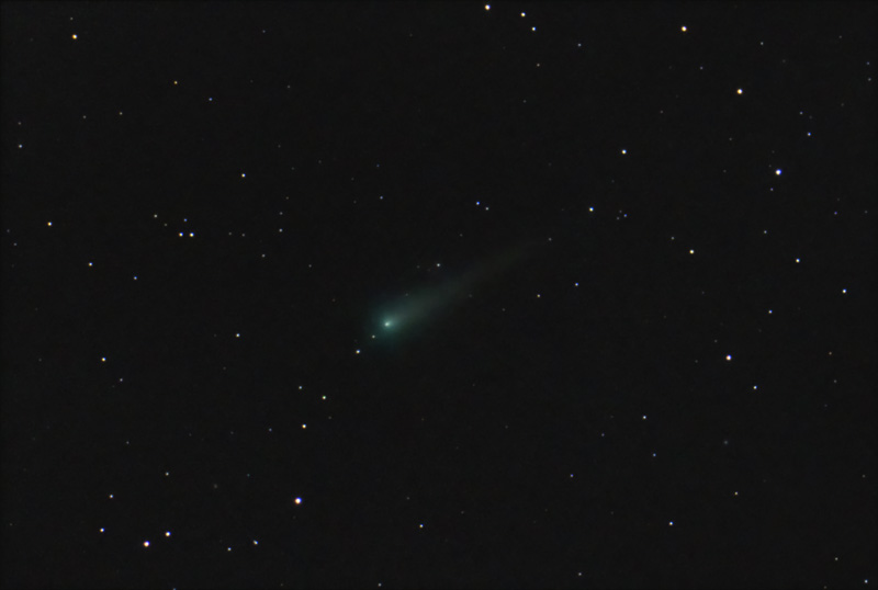 Comet ISON, Oct 24, 2013.  9x60 sec @ ISO 1600, TV-85 at F/5.6, IDAS-LPS, modified Canon T3.