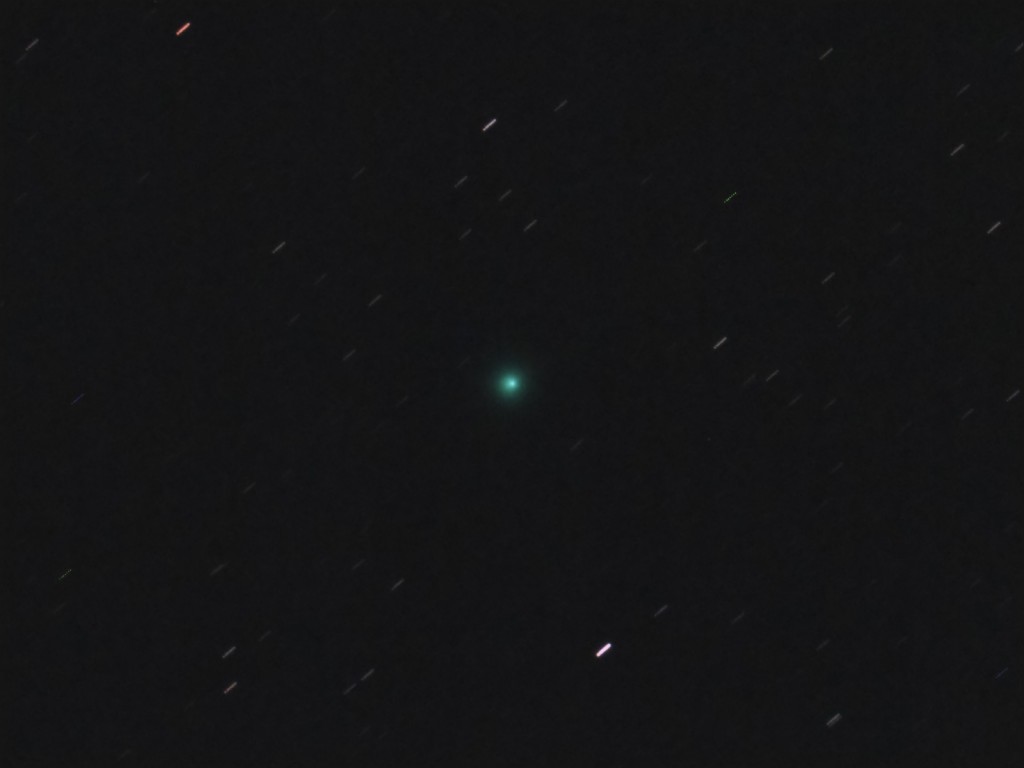 Comet 2/P (Encke) on Nov 2, 2013, 11:21 UT.  7x60 sec @ ISO 800, TV-85 at F/5.6, IDAS-LPS, modified Canon T3.