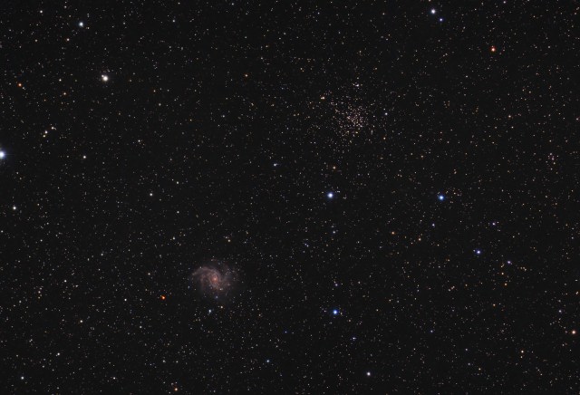NGC 6939 & NGC 6946. 100x120" ISO 3200, TV-85 at F/5.6, IDAS-LPS, Modified Canon T3.