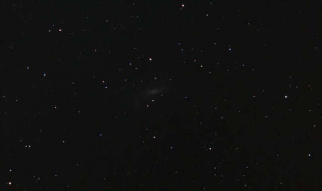 Galaxy NGC 925 on Nov 29, 2014.  18x120 sec @ ISO 3200, C8 at F/6.3, IDAS-LPS, Canon T3 (modified.)