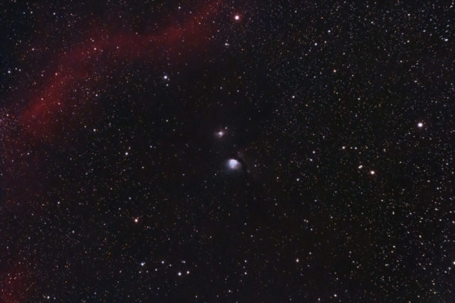 M78 in Orion. 7x180 sec, QHY294C at -10C, Gain 1600, Offset 50, UHC-S filter, AT60ED at F/4.8