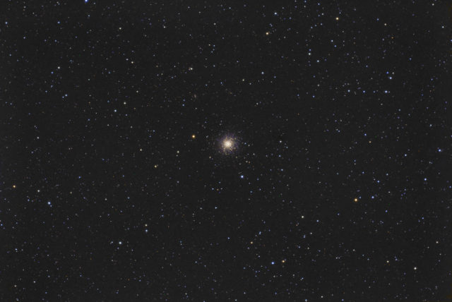 M13 Globular Cluster. 50x 3 minutes, QHY294C, AT60EDP at F/5, Antlia Triband RGB Ultra filter.