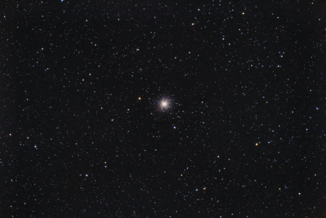 M13 Globular Cluster. 50x 3 minutes, QHY294C, AT60EDP at F/5, Antlia Triband RGB Ultra filter. Darker version.