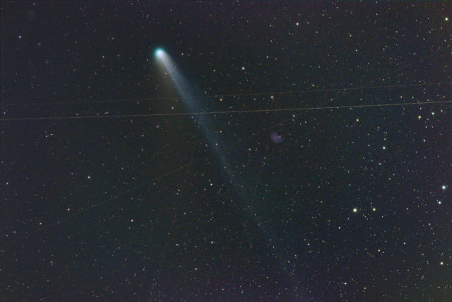 Comet 12P/Pons-Brooks on March 29, 2024, 01:32 UT. 22x120 sec, QHY294C, AT60EDP at F/5. Original.