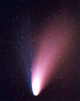 Enhanced Close-up of Comet Hale-Bopp on 4/7/97